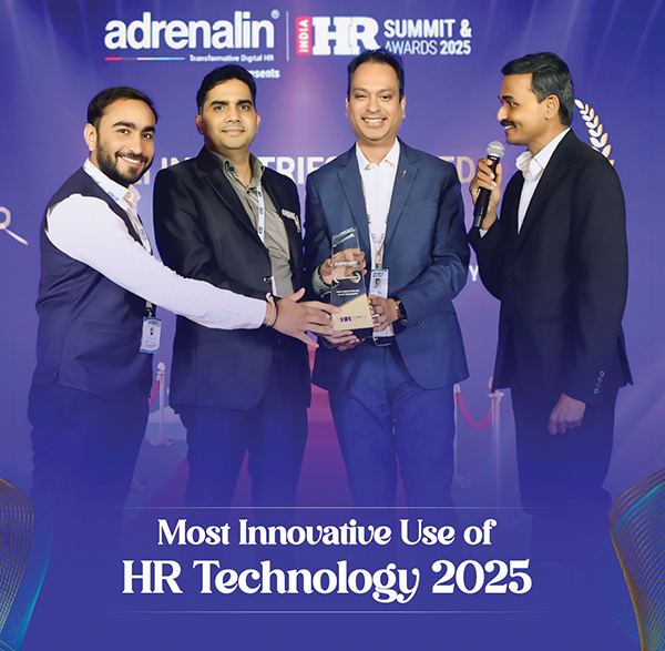 KEI team receiving the Most Innovative Use of HR Technology 2025 award