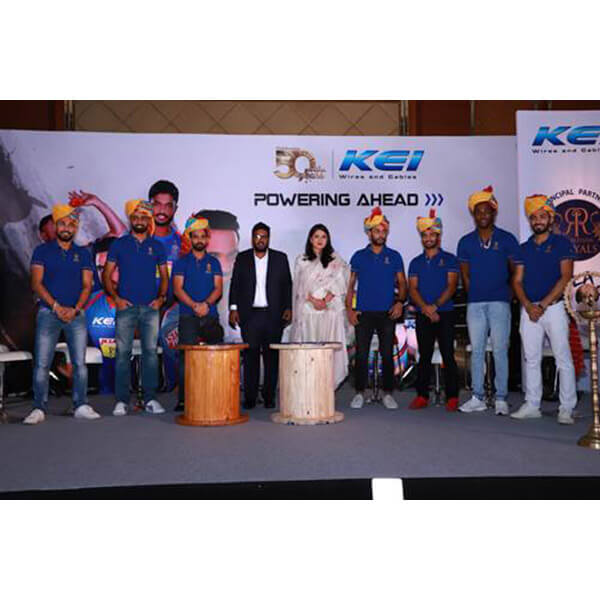 KEI Industries and Rajasthan Royals Team