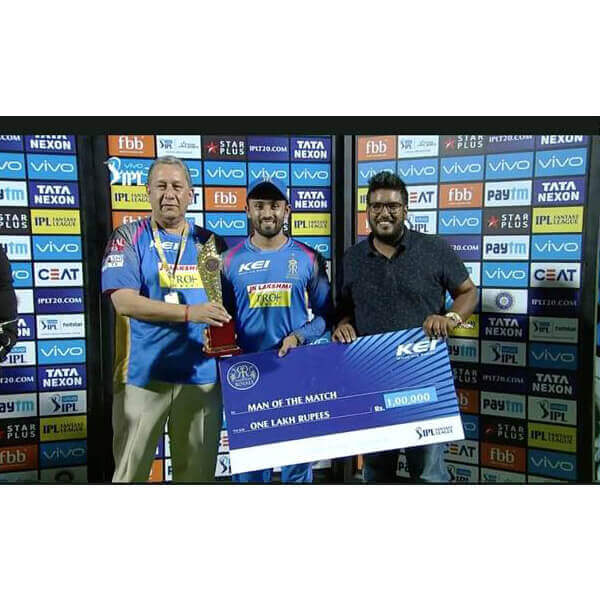 Rajasthan Royals : Man of the Match | KEI IND